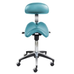 Plasdent SADDLE DOCTOR STOOL, WIDE, BACK REST